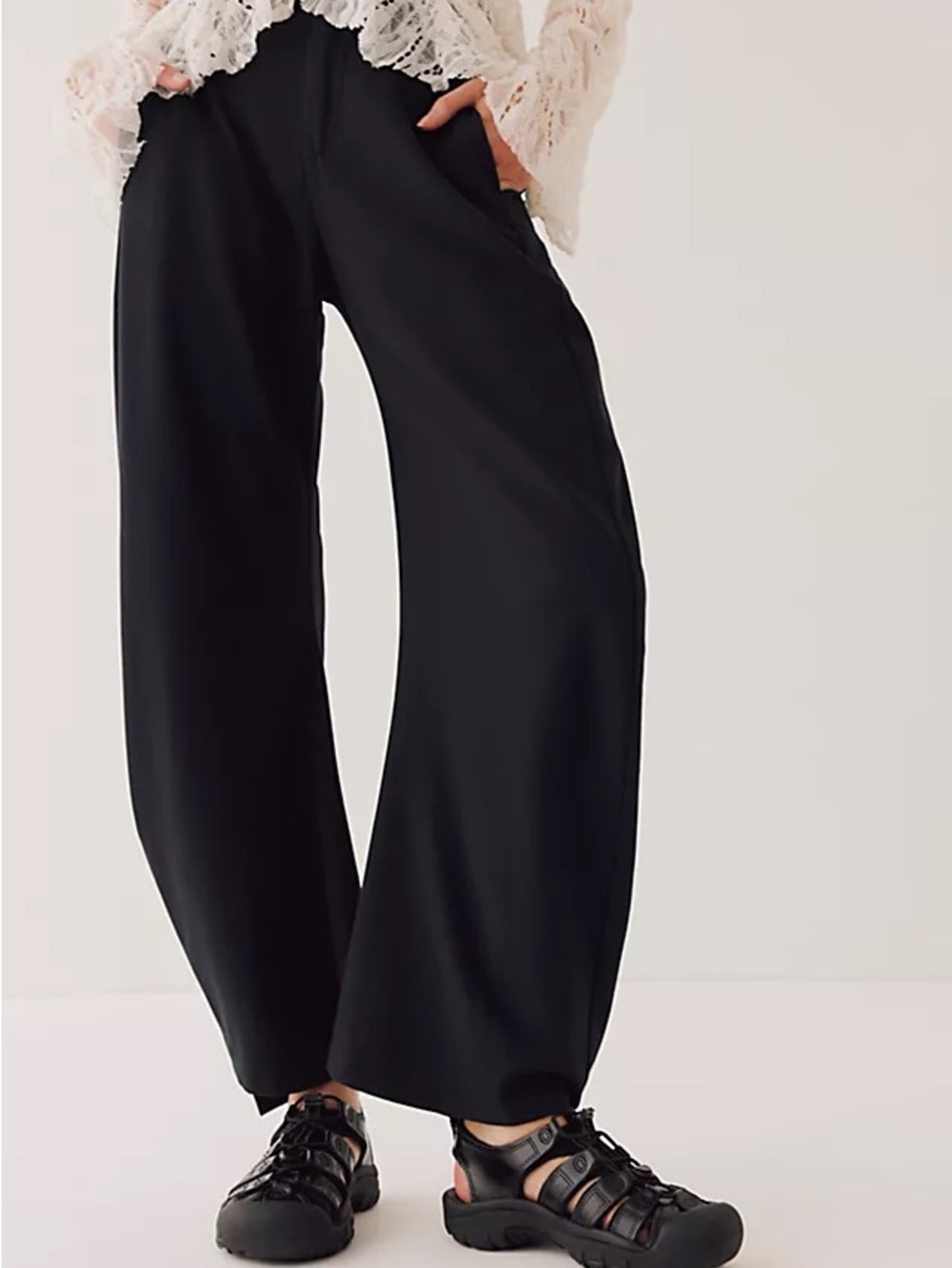 Free People Spotlight Menswear Trousers Size 4 EUC Bohemian Chic